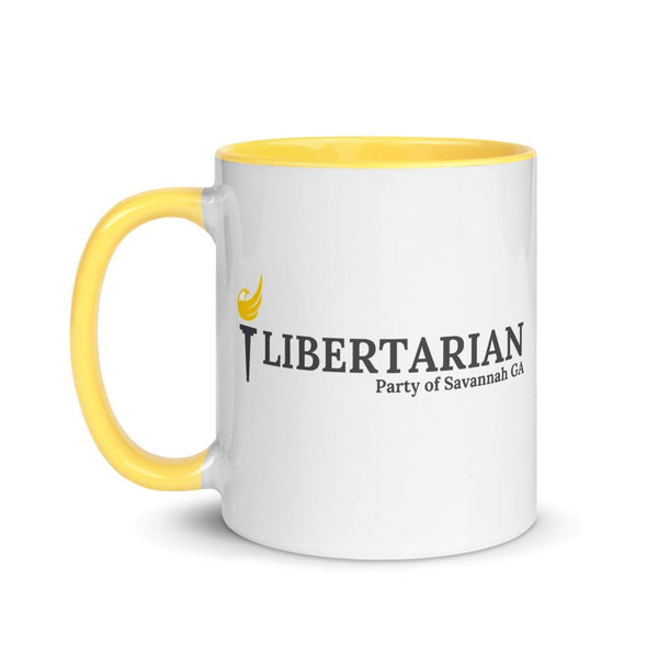 LP Savannah GA Mug with Color Inside - Proud Libertarian - Proud Libertarian