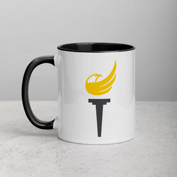 Libertarian Party Torch Mug with Color Inside - Proud Libertarian - Proud Libertarian