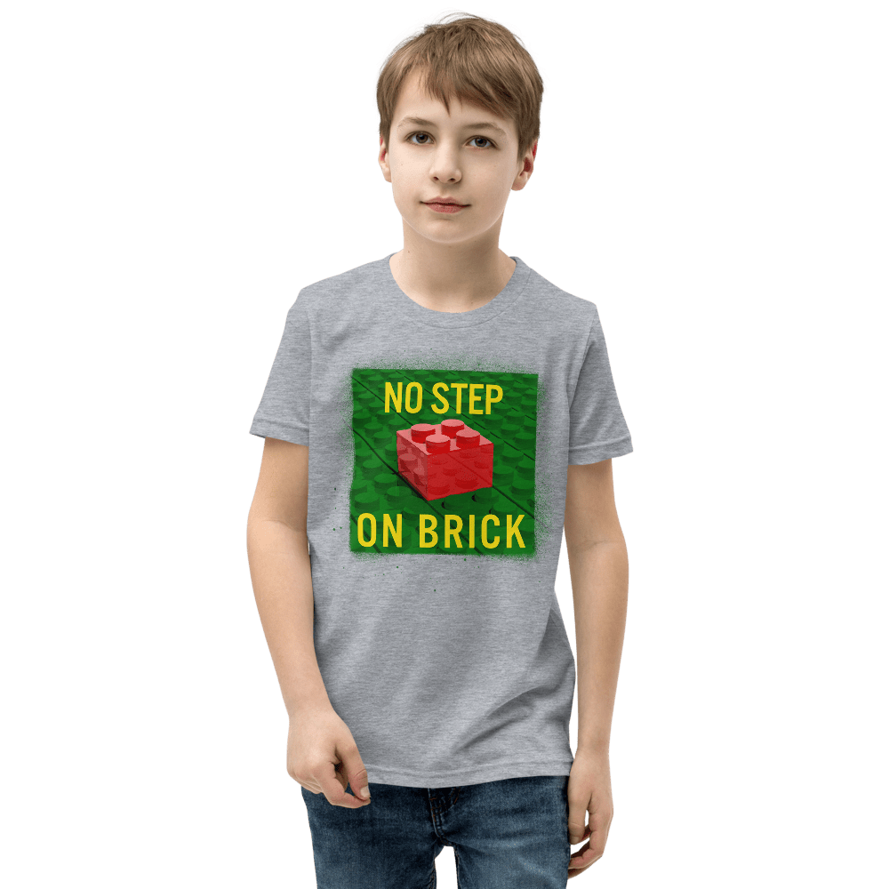 No Step on Brick (Don't Tread) Youth Short Sleeve T-Shirt - Proud Libertarian - Proud Libertarian