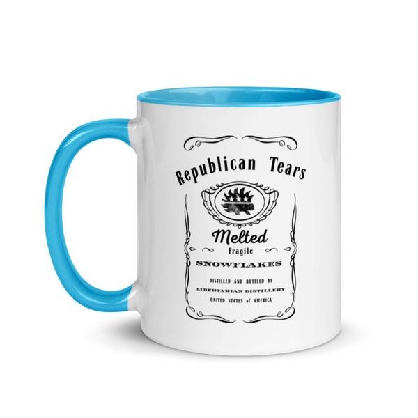 Republican Tears Mug with Color Inside - Proud Libertarian - Proud Libertarian