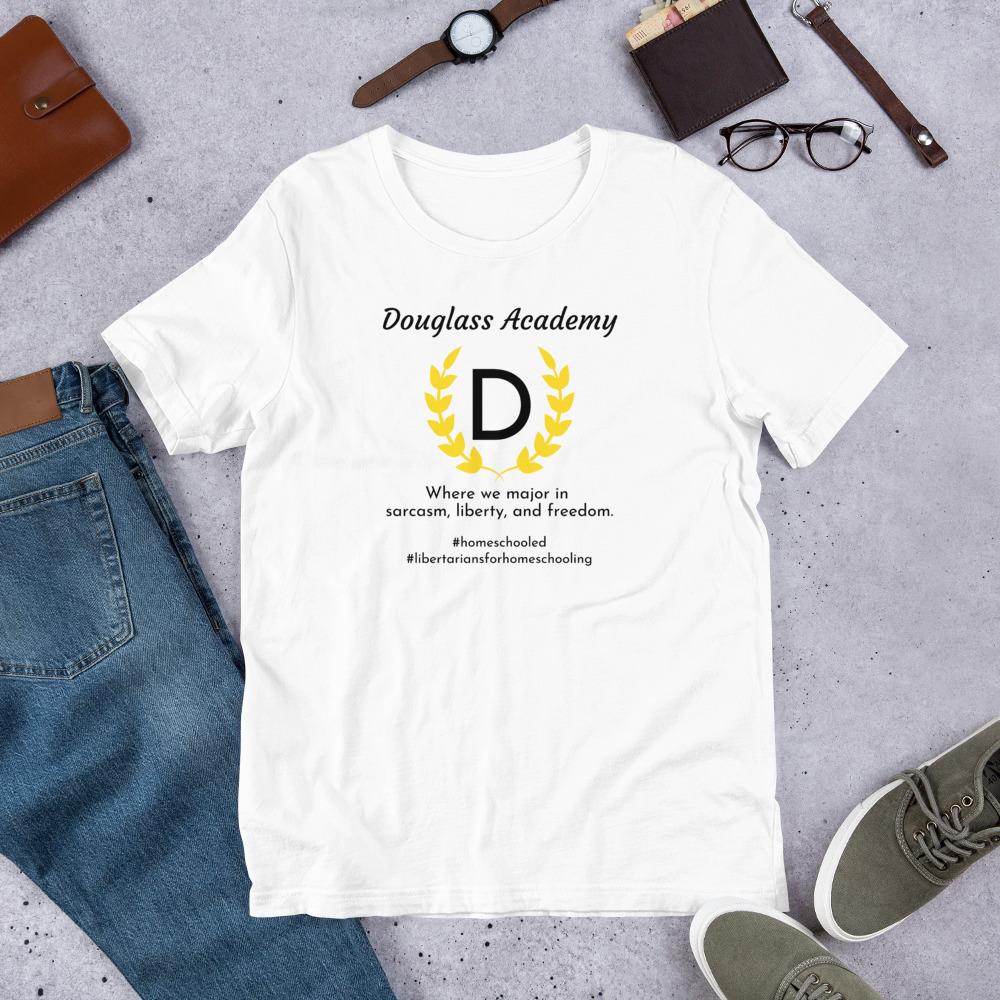 Douglass Academy Home School Short-Sleeve Unisex T-Shirt - Proud Libertarian - Proud Libertarian