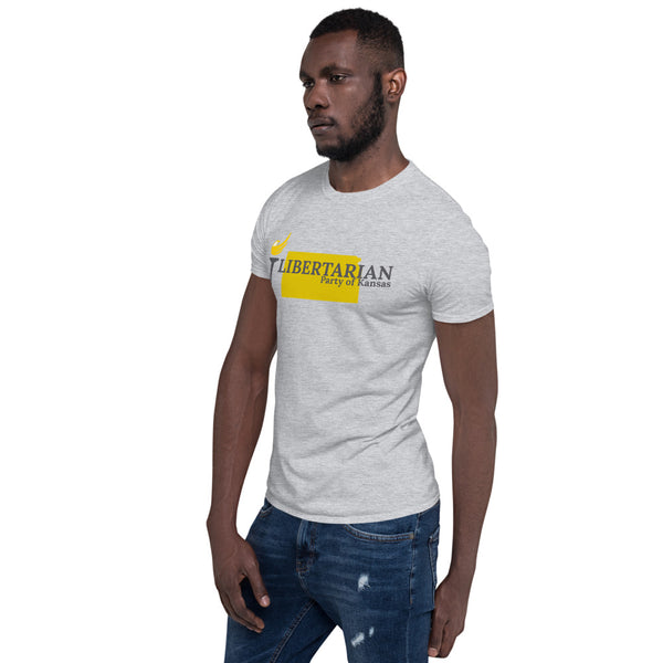 Libertarian Party of Kansas Short-Sleeve Unisex T-Shirt - Proud Libertarian - Proud Libertarian