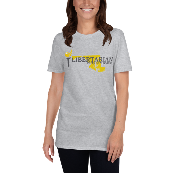 Libertarian Party of Maryland Short-Sleeve Unisex T-Shirt - Proud Libertarian - Proud Libertarian