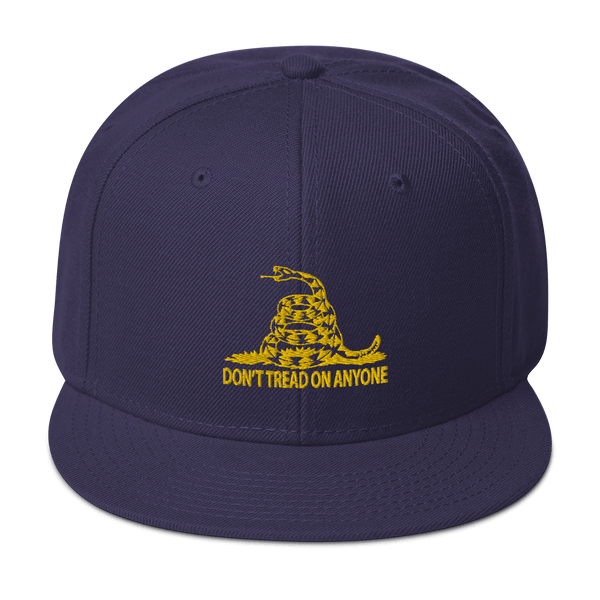 Don't Tread on Anyone Snapback Hat - Proud Libertarian - Proud Libertarian