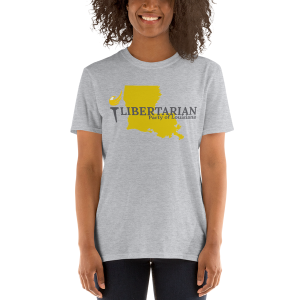 Libertarian Party of Louisiana Short-Sleeve Unisex T-Shirt - Proud Libertarian - Proud Libertarian