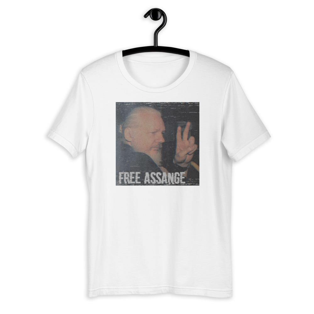 Assange Arrest Courage Free Short-Sleeve Unisex T-Shirt - Proud Libertarian - Libertarian Frontier