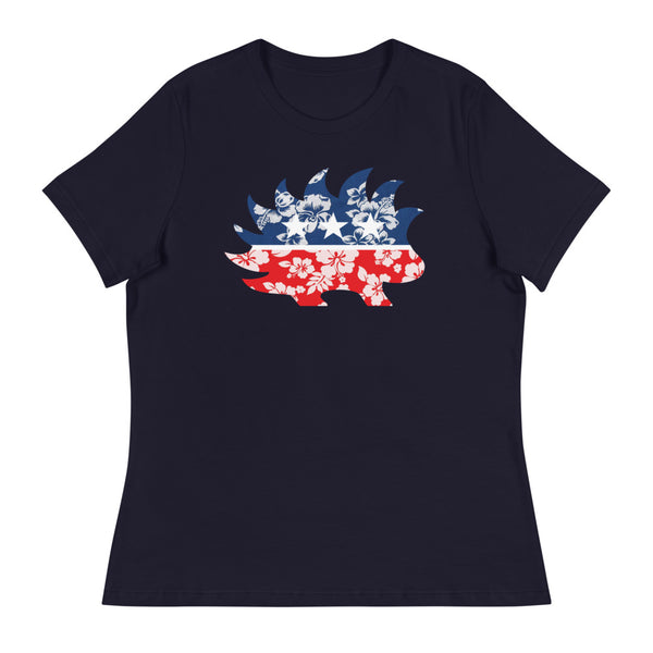 Hawaiian Porcupine Women's Relaxed T-Shirt - Proud Libertarian - Libertarian Frontier