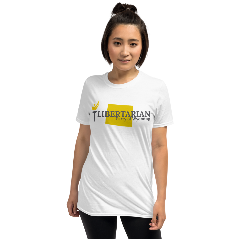 Libertarian Party of Wyoming Short-Sleeve Unisex T-Shirt - Proud Libertarian - Proud Libertarian