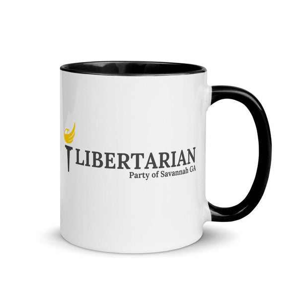 LP Savannah GA Mug with Color Inside - Proud Libertarian - Proud Libertarian