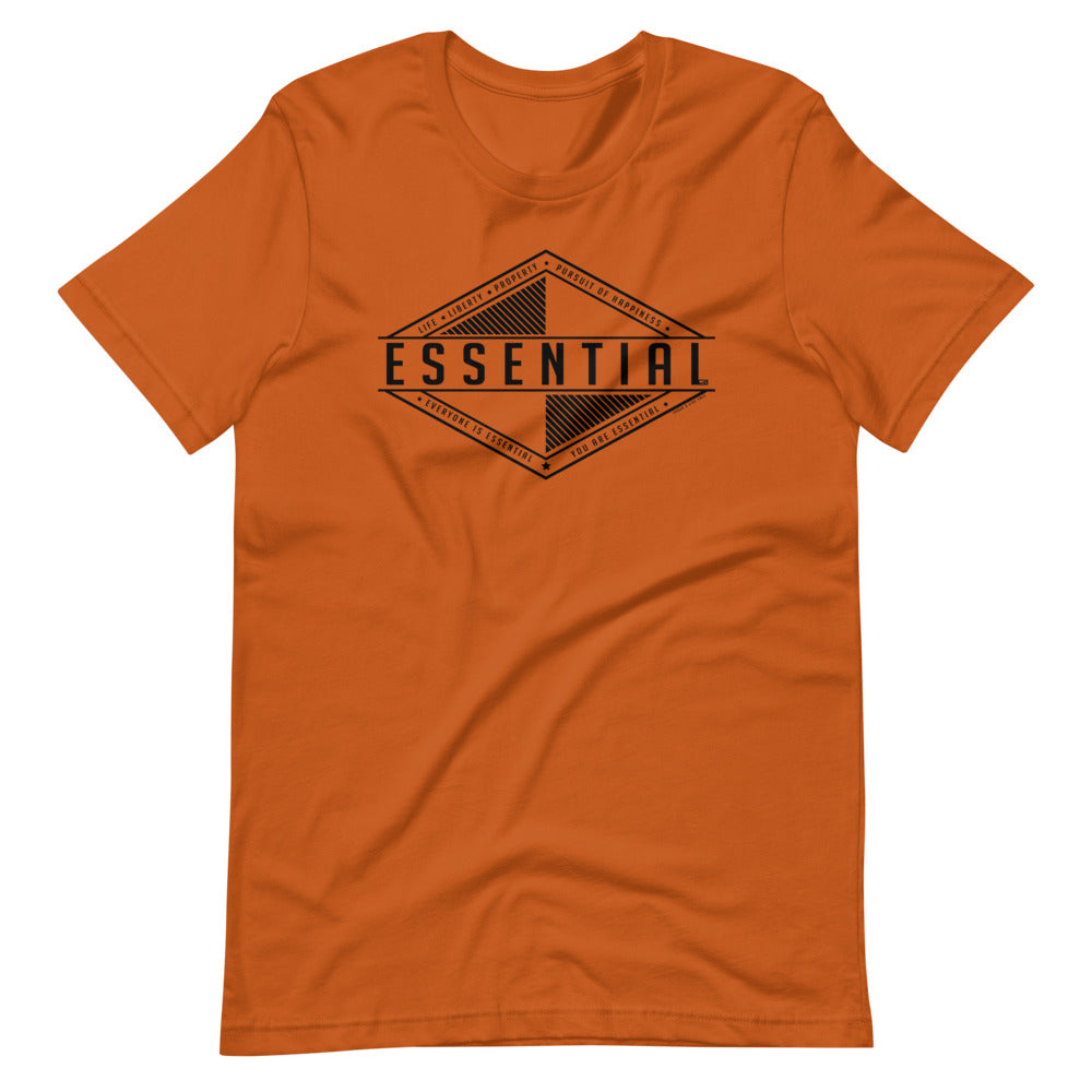 Liberty Is Essential. Short-Sleeve Unisex T-Shirt - Proud Libertarian - Pirate Smile