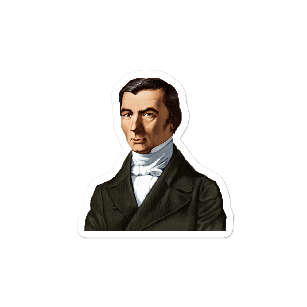 Frederic Bastiat Bubble-free stickers - Proud Libertarian - Proud Libertarian