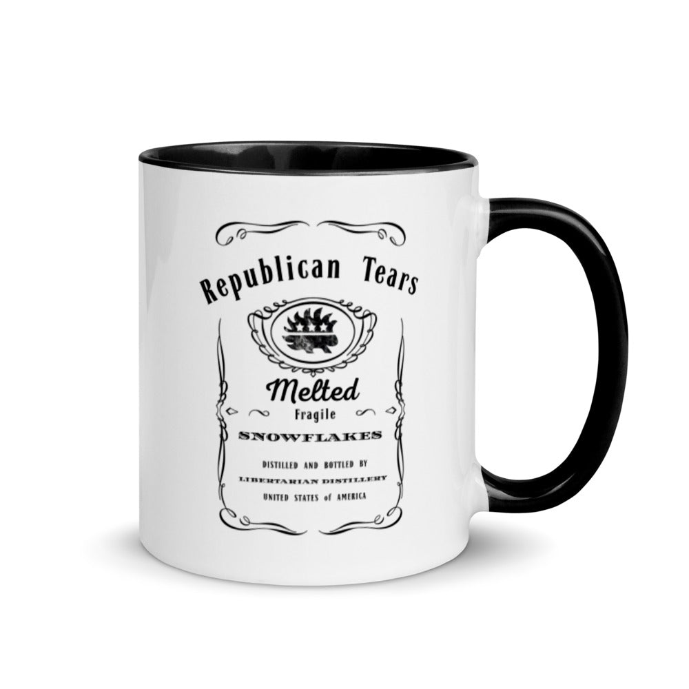 Republican Tears Mug with Color Inside - Proud Libertarian - Proud Libertarian