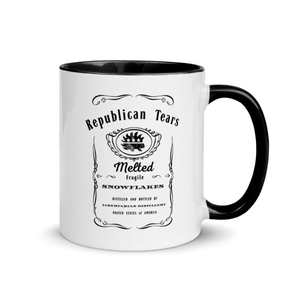 Republican Tears Mug with Color Inside - Proud Libertarian - Proud Libertarian