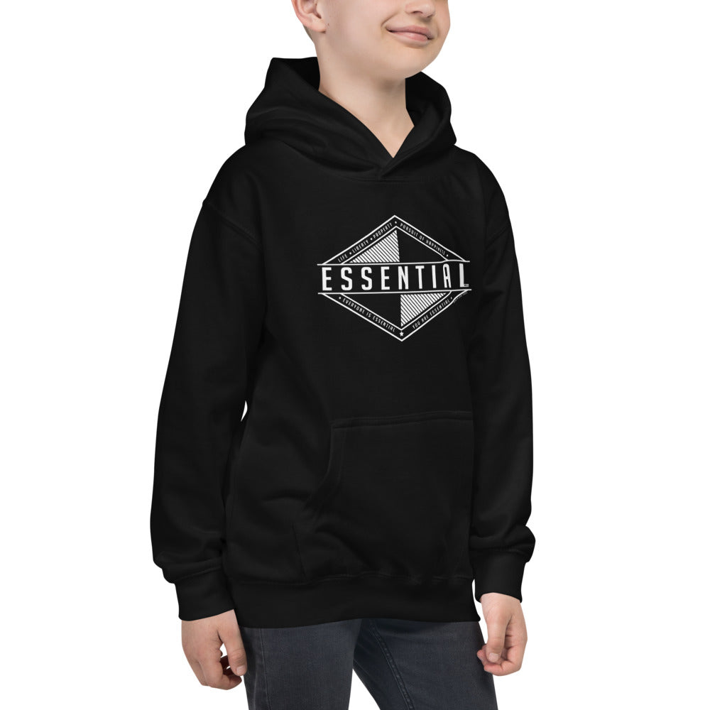 Liberty is Essential - Kids Hoodie - Proud Libertarian - Pirate Smile