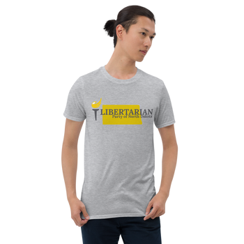 Libertarian Party of North Dakota Short-Sleeve Unisex T-Shirt - Proud Libertarian - Proud Libertarian