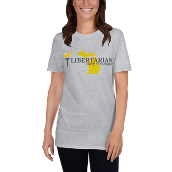 Libertarian Party of Michigan Short-Sleeve Unisex T-Shirt - Proud Libertarian - Proud Libertarian