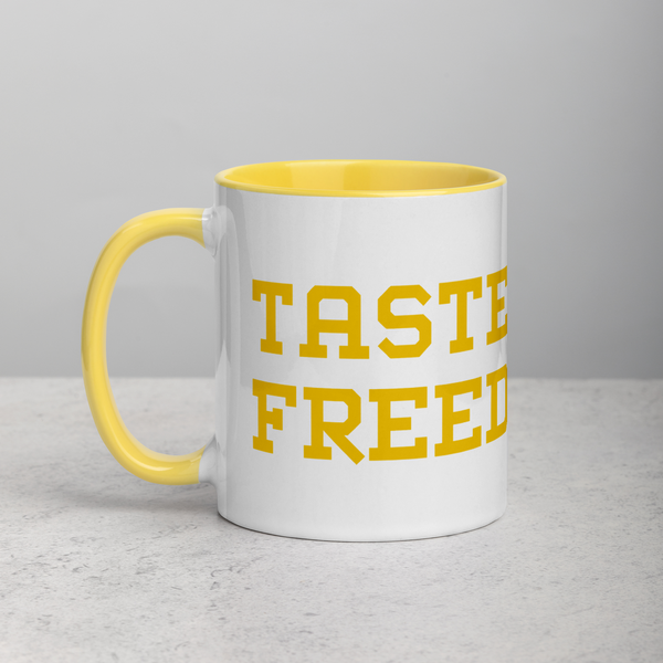 Rainwater for Indiana - "Tastes Like Freedom" Mug with Color Inside - Proud Libertarian - Donald Rainwater