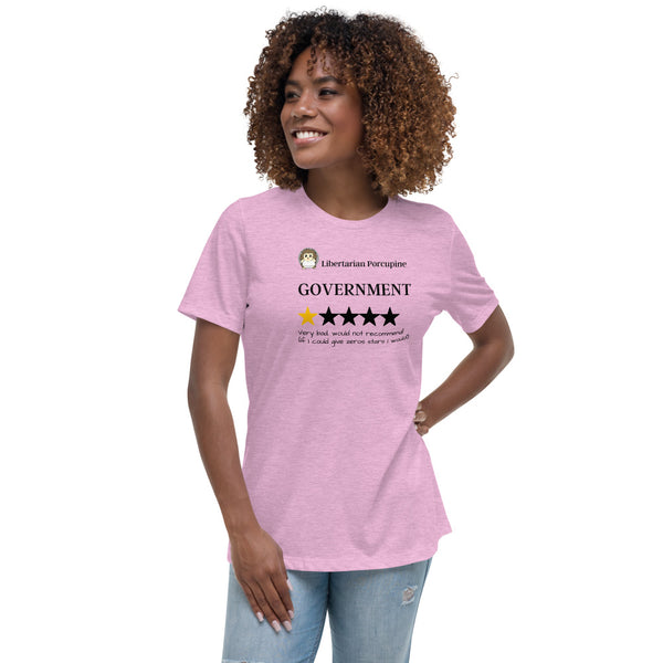 Government Very Bad Women's Relaxed T-Shirt - Proud Libertarian - Proud Libertarian