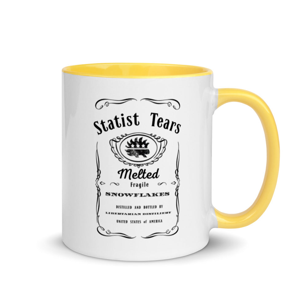 Statist Tears Mug with Color Inside - Proud Libertarian - Proud Libertarian