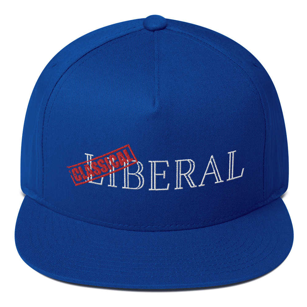 Classical Liberal Flat Bill Cap - Proud Libertarian - Proud Libertarian