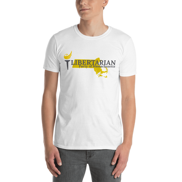 Libertarian Party of Massachusetts Short-Sleeve Unisex T-Shirt - Proud Libertarian - Proud Libertarian