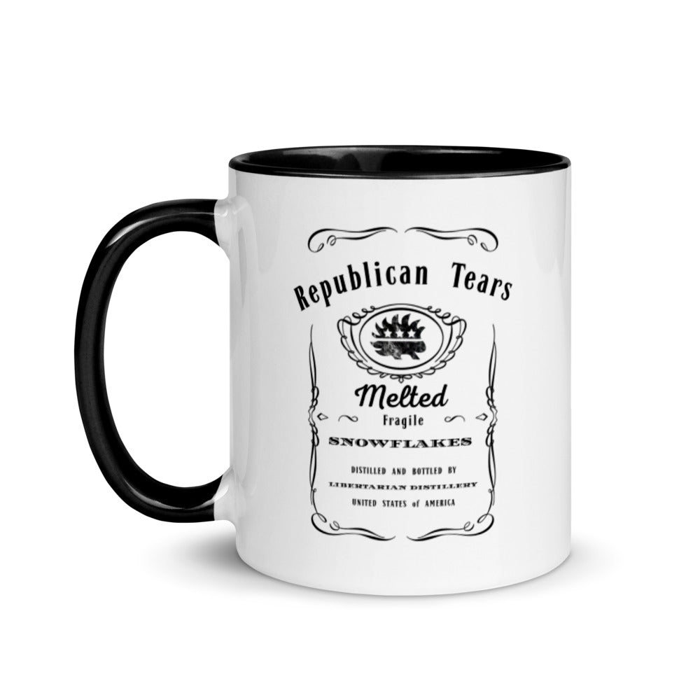 Republican Tears Mug with Color Inside - Proud Libertarian - Proud Libertarian