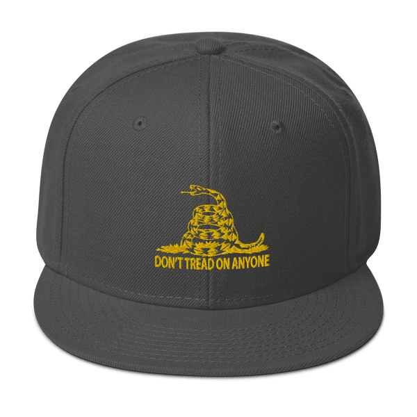 Don't Tread on Anyone Snapback Hat - Proud Libertarian - Proud Libertarian