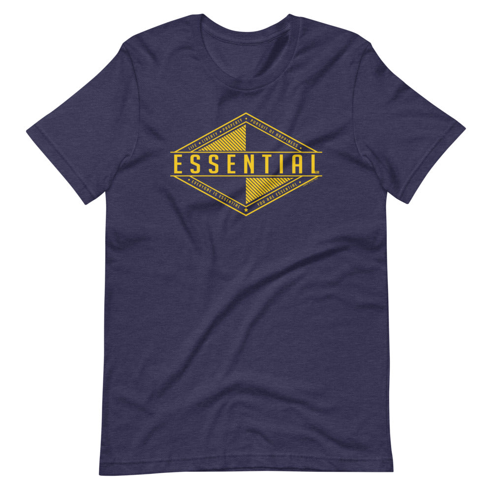 Liberty Is Essential. Short-Sleeve Unisex T-Shirt - Proud Libertarian - Pirate Smile