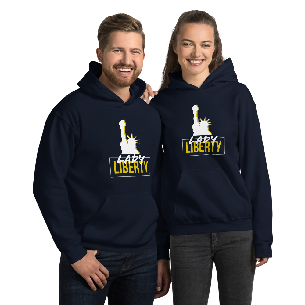 Lady Liberty Unisex Hoodie - Proud Libertarian - Proud Libertarian