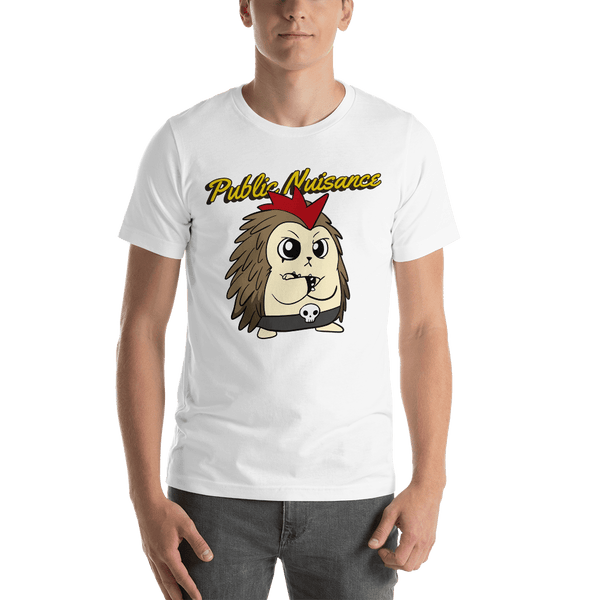 Public Nuisance Angry Libertarian Cartoon Porcupine T-Shirt - Proud Libertarian - Cartoons of Liberty