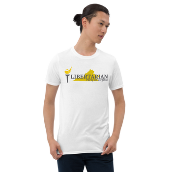 Libertarian Party of Virginia Short-Sleeve Unisex T-Shirt - Proud Libertarian - Proud Libertarian