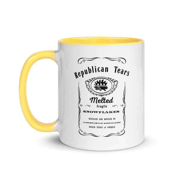 Republican Tears Mug with Color Inside - Proud Libertarian - Proud Libertarian