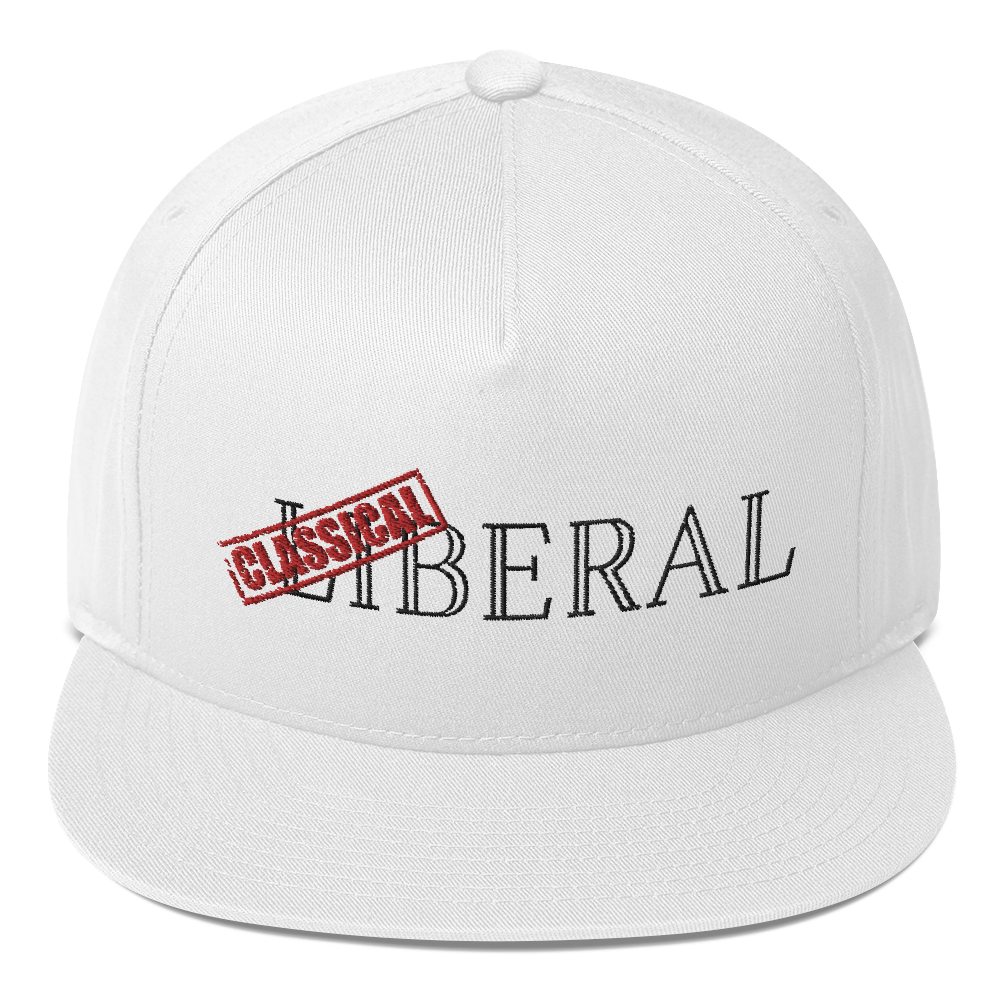 Classical Liberal Flat Bill Cap - Proud Libertarian - Proud Libertarian