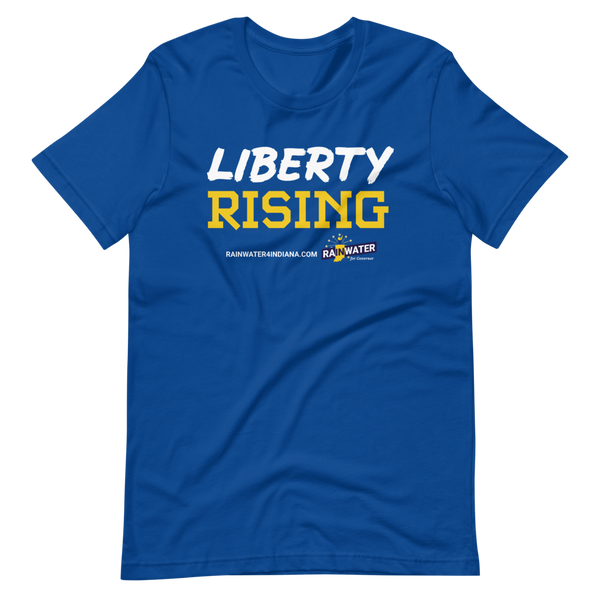 Liberty Rising - Rainwater for Indiana T-Shirt - Proud Libertarian - Donald Rainwater