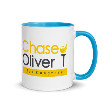 Chase Oliver For Congress Mug with Color Inside - Proud Libertarian