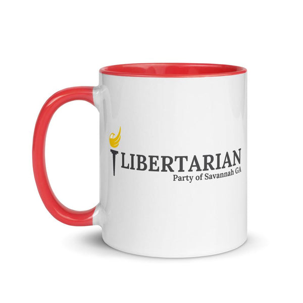 LP Savannah GA Mug with Color Inside - Proud Libertarian - Proud Libertarian