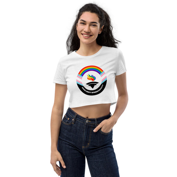 Outright Libertarians Organic Crop Top - Proud Libertarian - Outright Libertarians