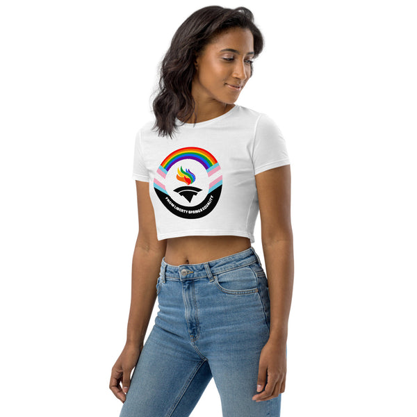 Outright Libertarians Organic Crop Top - Proud Libertarian - Outright Libertarians