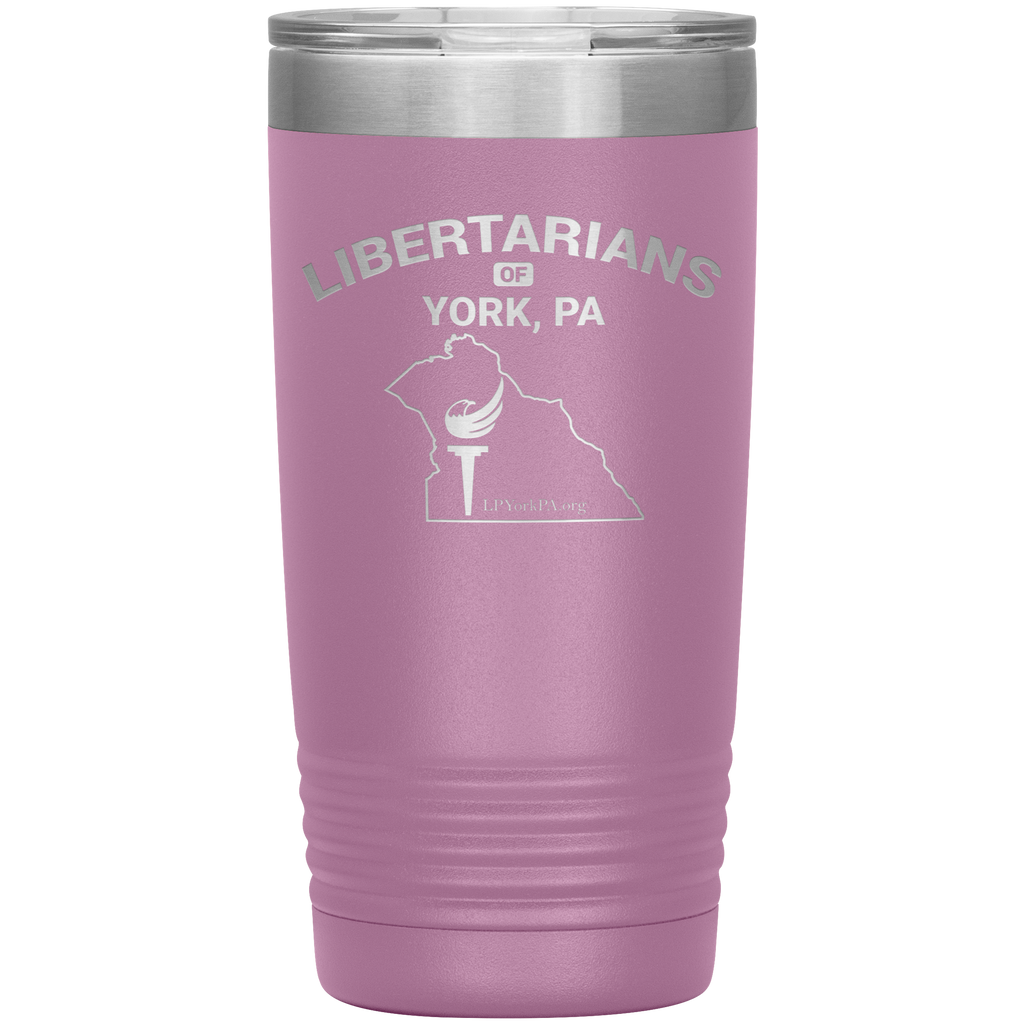 Libertarians of York PA Vaccuum Travel Mug - Proud Libertarian - Libertarian Party of Pennsylvania - York