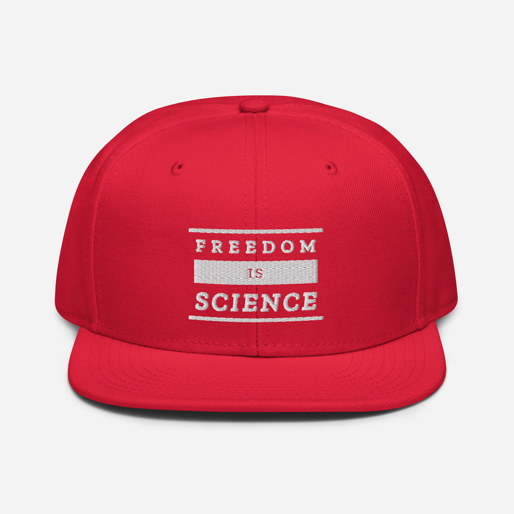 Freedom is Science Snapback Hat - Proud Libertarian - The Brian Nichols Show