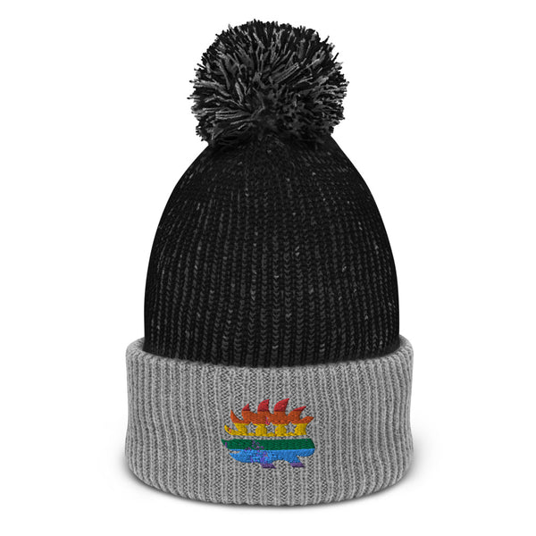 LGBT Porcupine Pom-Pom Beanie - Proud Libertarian - Proud Libertarian