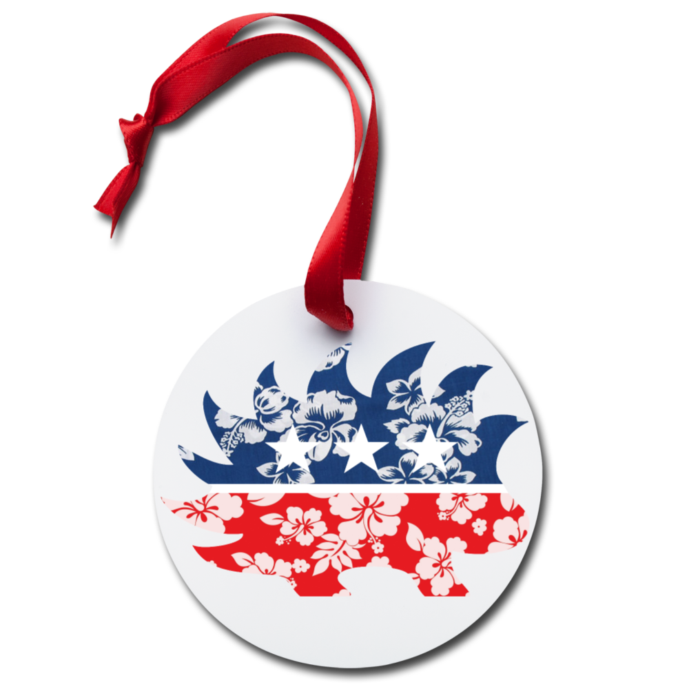 Hawaiian Porcupine Holiday Ornament - Proud Libertarian - Libertarian Frontier