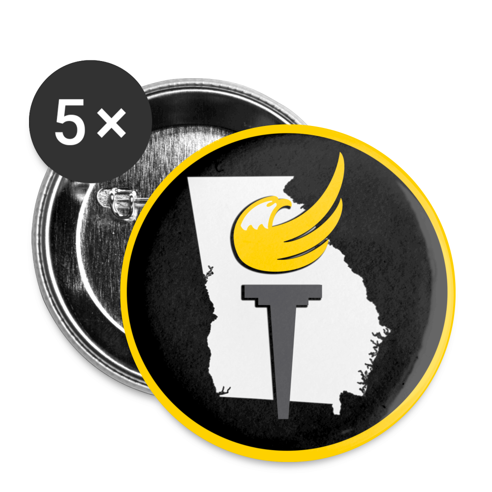 LP Georgia Buttons small 1'' (5-pack) - Proud Libertarian - Libertarian Party of Georgia