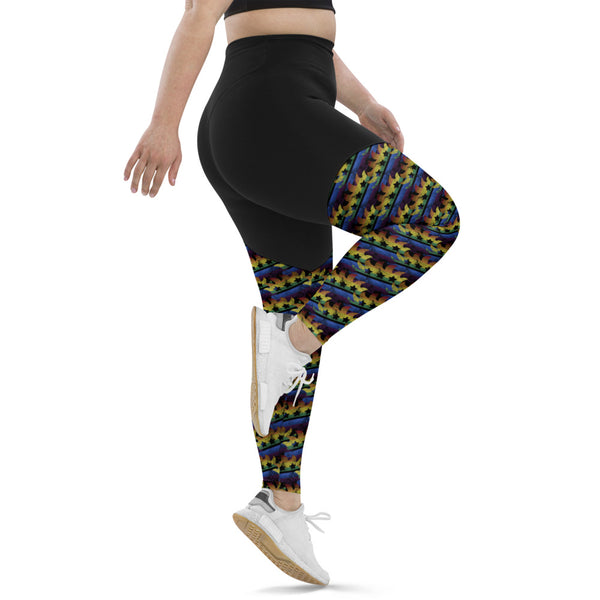 LGBTQ+ Libertarian Porcupine Sports Leggings - Proud Libertarian - Proud Libertarian