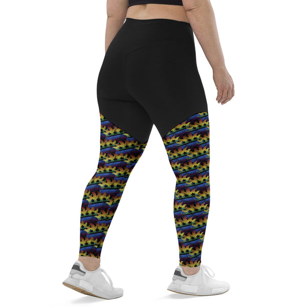 LGBTQ+ Libertarian Porcupine Sports Leggings - Proud Libertarian - Proud Libertarian