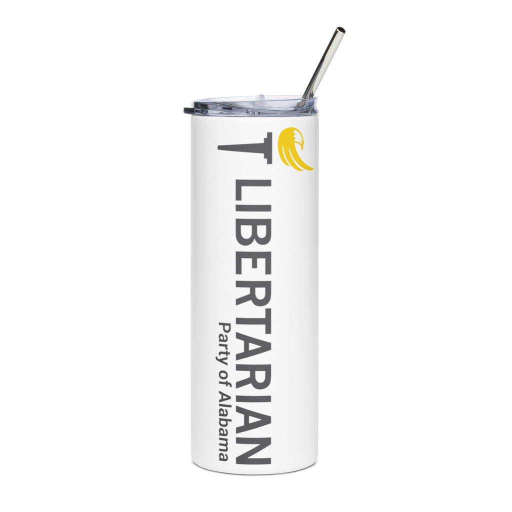 LP Alabama Stainless steel tumbler - Proud Libertarian - Libertarian Party of Alabama