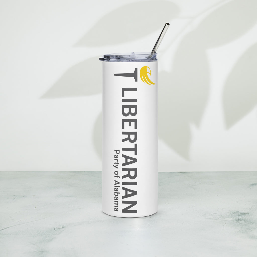 LP Alabama Stainless steel tumbler - Proud Libertarian - Libertarian Party of Alabama