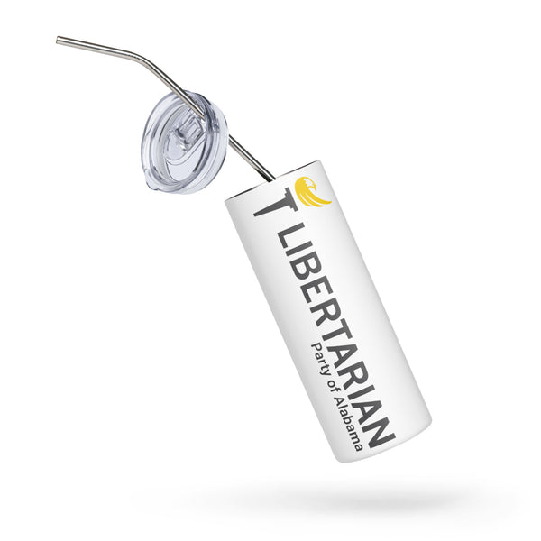 LP Alabama Stainless steel tumbler - Proud Libertarian - Libertarian Party of Alabama