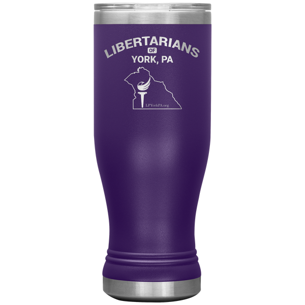 Libertarians of York PA Vaccuum Tumbler - Proud Libertarian - Libertarian Party of Pennsylvania - York