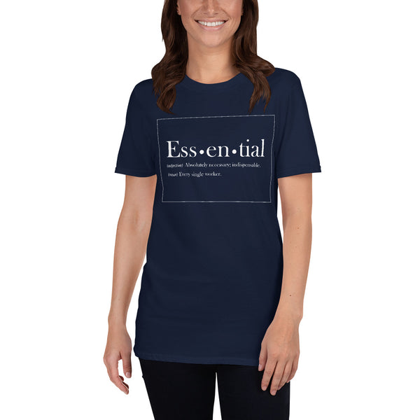 Essential (Ess-en-tial) Definition Short-Sleeve Unisex T-Shirt - Proud Libertarian - Expressman